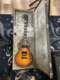 ESP LTD EC-1000T CTM - TOBACCO SUNBURST SATIN - W/ FORM FITTING DELUXE ESP CASE