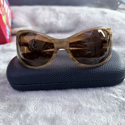 Oakley Dangerous 05-334 Brown Striped Plastic Sunglasses