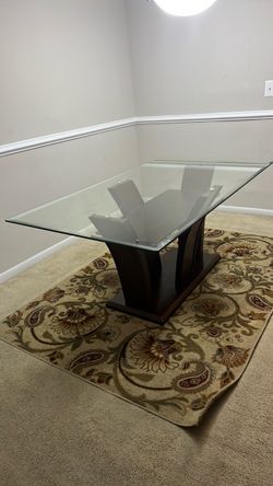 Glass Top Dinning Table