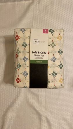 Full Size Flannel Sheet Set NEW 