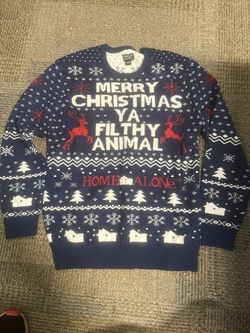 Home Alone Christmas Sweater Size Large