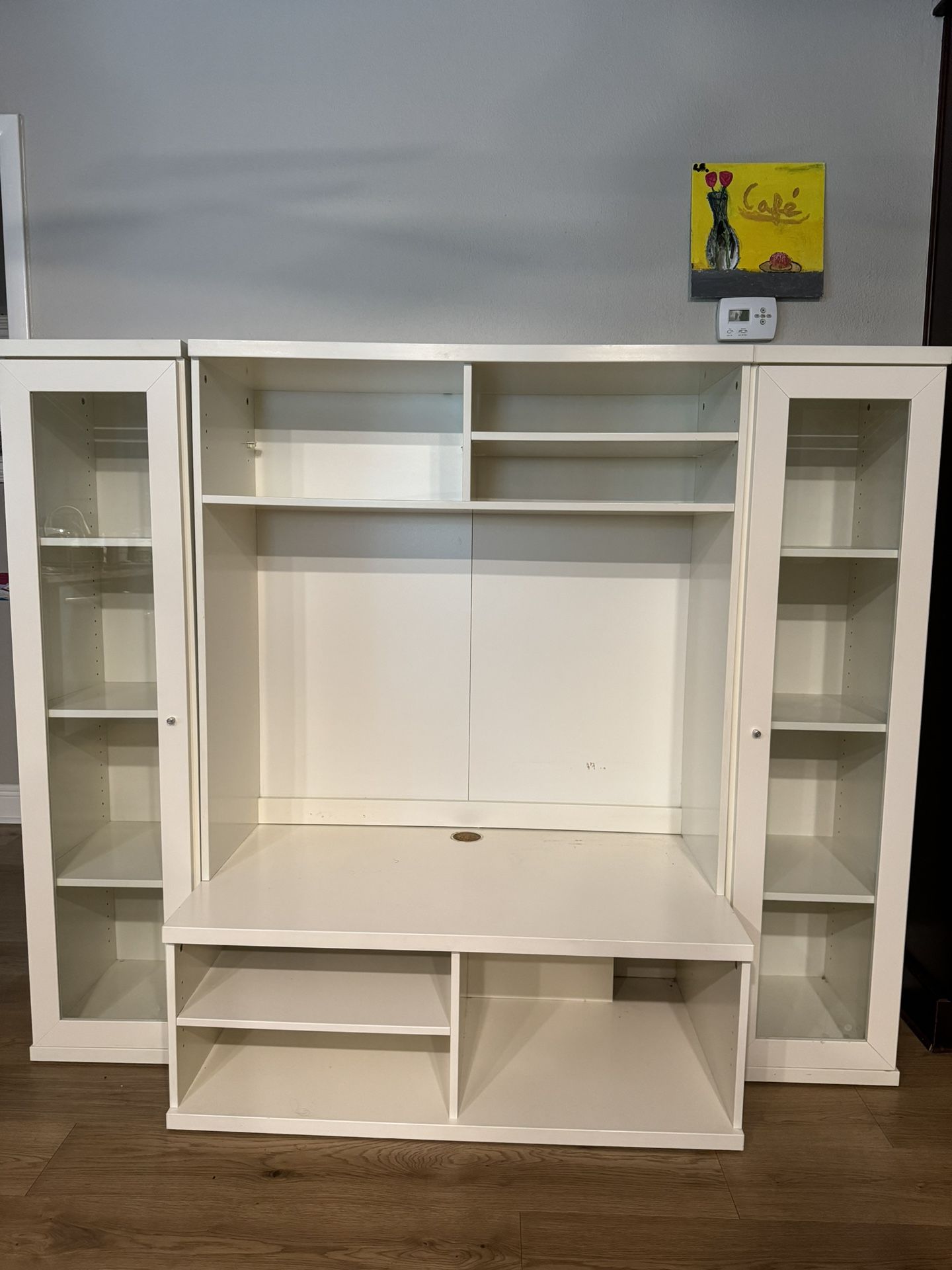 IKEA Media Center TV Stand And Shelves White