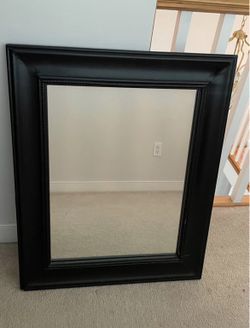 Vintage Black Mirror 25" x 31"