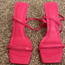 Pink Heels Sandals Strap oh 