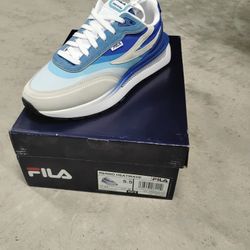 Fila,Reno,Blue White Grey, Size 5.5