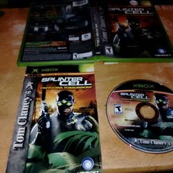 Xbox Game Tom Clancy's Splinter Cell Pandora Tomorrow 