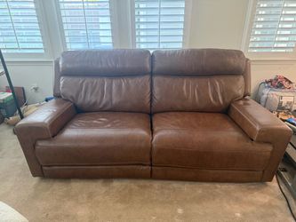 Parker Furniture - Reclining Leather Couch