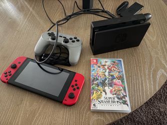 Nintendo Switch Bundle with Super Smash Bros Ultimate