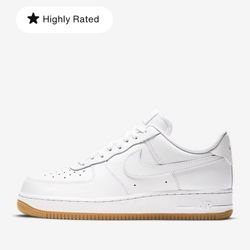 🔥CLASSIC NIKE AIR FORCE ONE WHITE WITH GUM BOTTOMS (VERY RARE) SIZE 10.5 BRAND NEW WITH BOX🔥