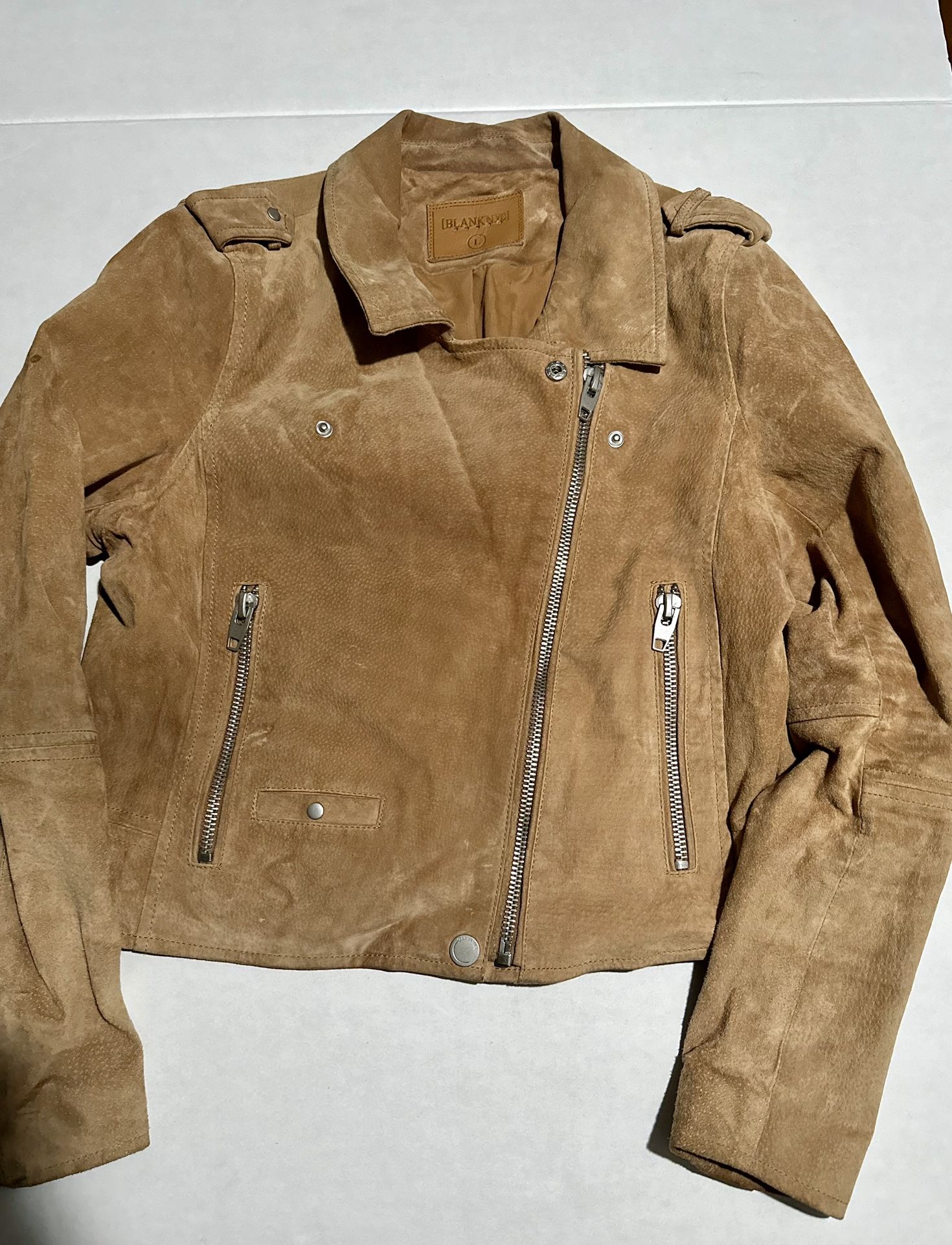 BLANKNYC Suede Leather Jacket Size L Retails $275