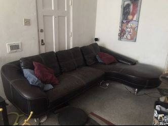 Leather couch