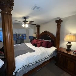 Luxury Ornate King Size Four-Poster Bed