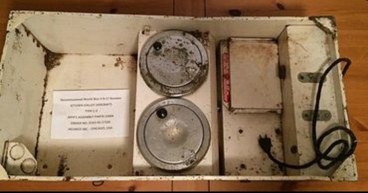 Vintage US Army Air Corp B-17 Bomber Crewman Kitchen Galley, AS IS, for parts