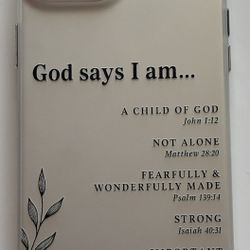 God Says I Am Phone Case For iPhone 14 Plus 