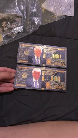 Trump Gold Foil Bills 1$ Each 