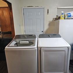SAMSUNG WASHER AND DRYER SET BOTH ELECTRIC XL CAPACITY 5.3 CU GOOD CONDITION HEAVY DUTY DELIVERY AVAILABLE FOR EXTRA FEE WE DO REPAIRS