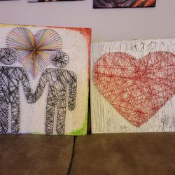 String Art Heart And Lgbtq  Thumbnail