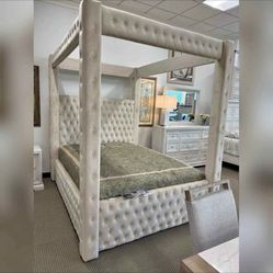 Tufted Canopy Beds Ready For Delivery 