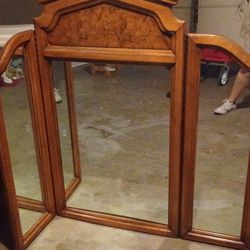 Dresser W/mirror And Box Springs For King Size Bed