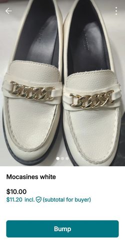 Mocasines Blancos Nuevos Size 6 Old Navy