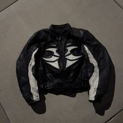 Hein Gericke Tribal Panelled Leather Racing Jacket