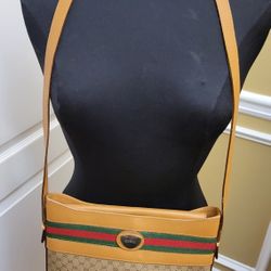 Vintage Gucci Tan Micro "GG" Handbag 