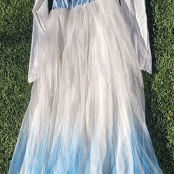 Halloween Girls Disney Elsa Dress From Frozen Size 10/12