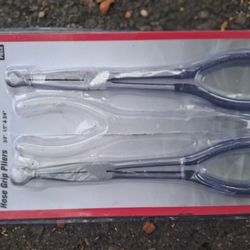 Hose Grip Pliers 2 DIFFERENT Sizes/never used