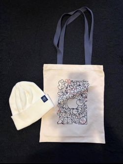 Sainte-Catherine Grand Opening tote and beanie