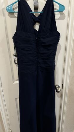 dkny dresses navy blue DKNY Blue Velvet Dress  OWNI