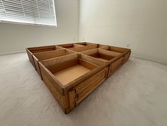 Queen Size Wooden Drawer Bed Frame