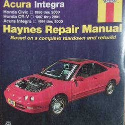 Haynes Manual for HONDA & ACURA