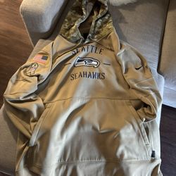 Seattle Seahawks Nike Salute To Service Hoodie Sweatshirt 