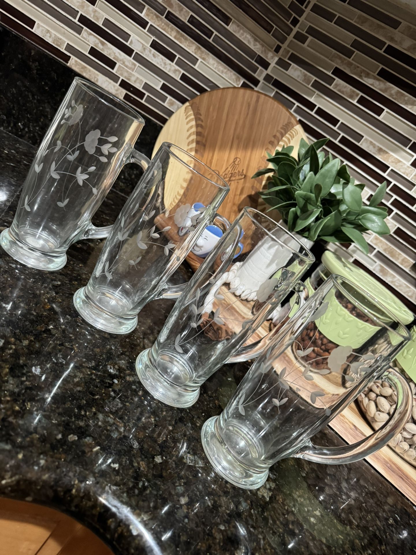 Princess House Glass Beer Mugs