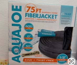 Aqua Joe 75 ft FiberJacket Garden Hose