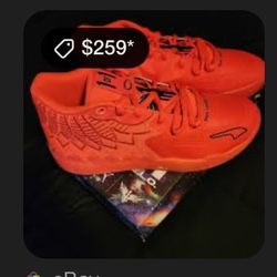 Puma MB.01 RED BLAST DS NEW 377237-02 Mens 10 Lamelo Ball Original  🔥🔥🔥