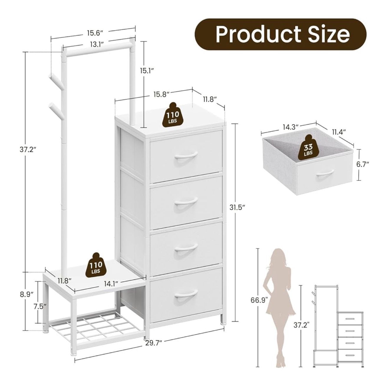 New Dresser 4 Drawers