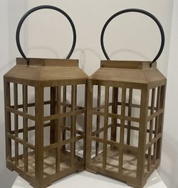 Wooden lanterns