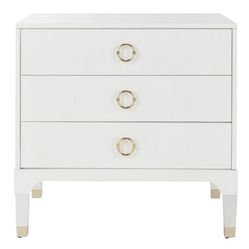 Lorna 3 Drawer Contemporary Night Stand 