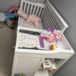 Kids Bed Set And Crib Combo