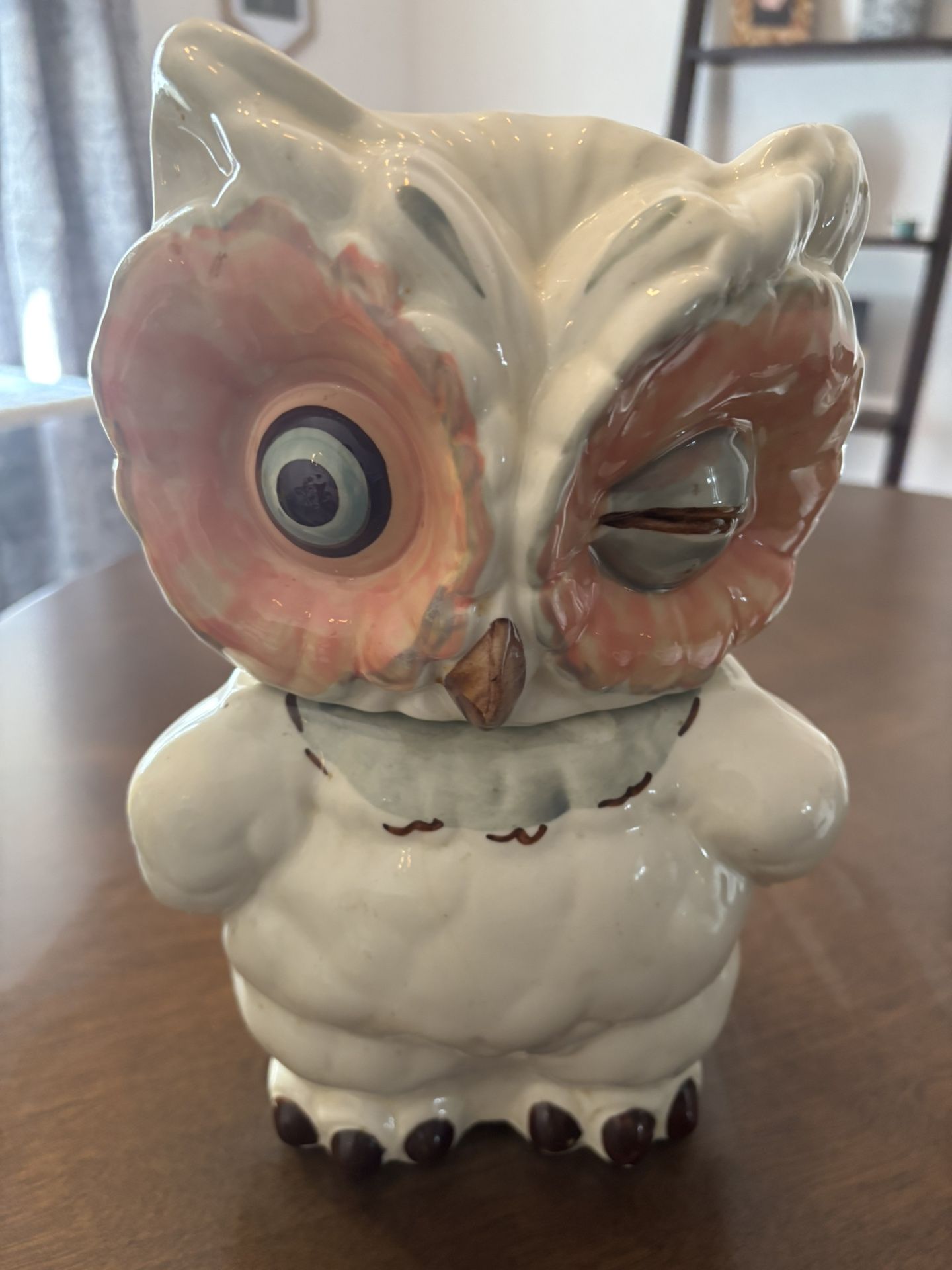 Vintage Winking Owl Cookie Jar