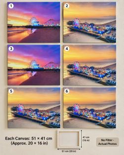 Brand New Santa Monica Pier Canvas Wall Art