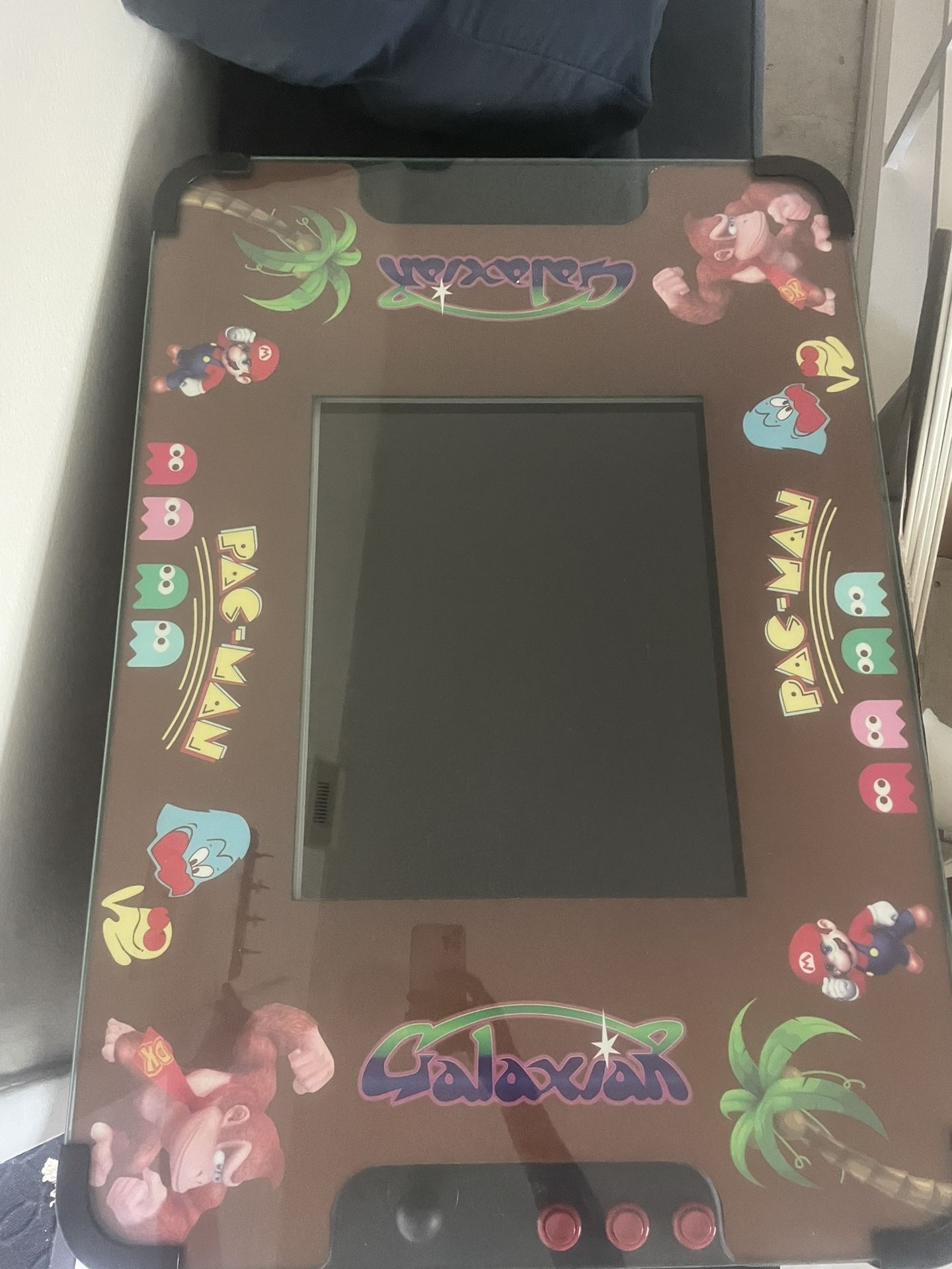 Old School PAC Man Galaxy Flat Table Arcade Game