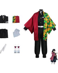 Cosplay Costume Anime Rengoku Kamado Tanjirou Zenitsu Giyuu Cosplay Kimono Outfit