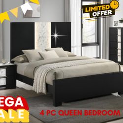 4 PC QUEEN BEDROOM SET 