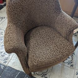This Gorgeous Accent Chair Comes From A Million Dollar Home In The Broadmoor Neighborhood It's Clean Pet And Smoke Free Colors Are Gold With Brown