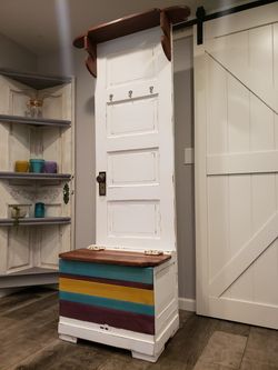 Farmhouse Hall Tree Bench with Storage