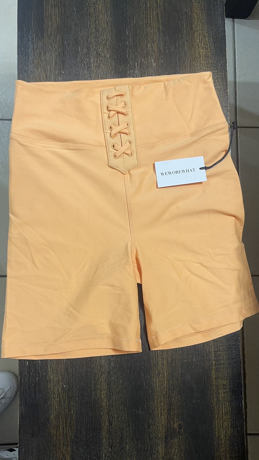 Laced Up biker Shorts