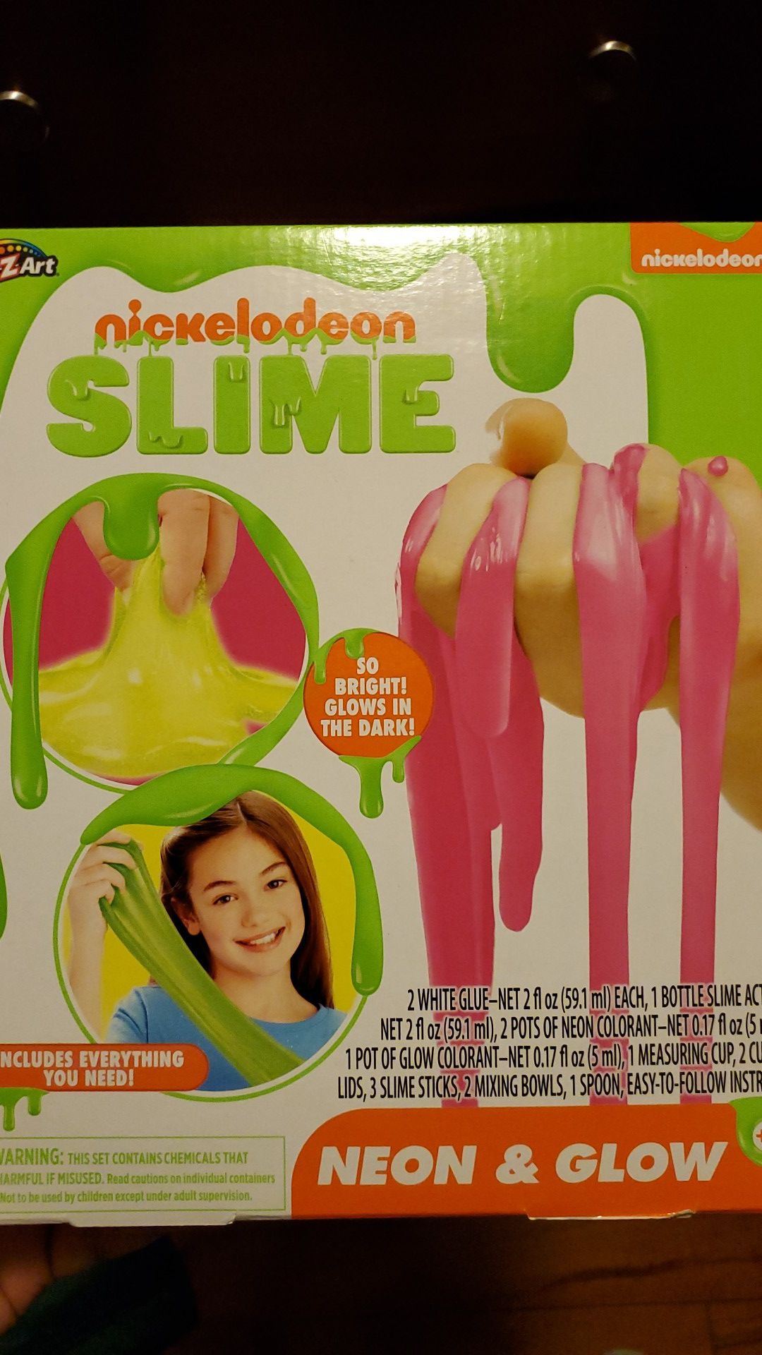 Neon and glow slime kit