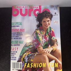 Vintage Burda World of Fashion June 1993 Sewing Magazine Patterns English